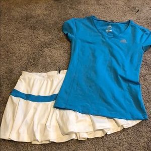 Adidas Clima365 Tennis Outfit Top Size S Skirt M